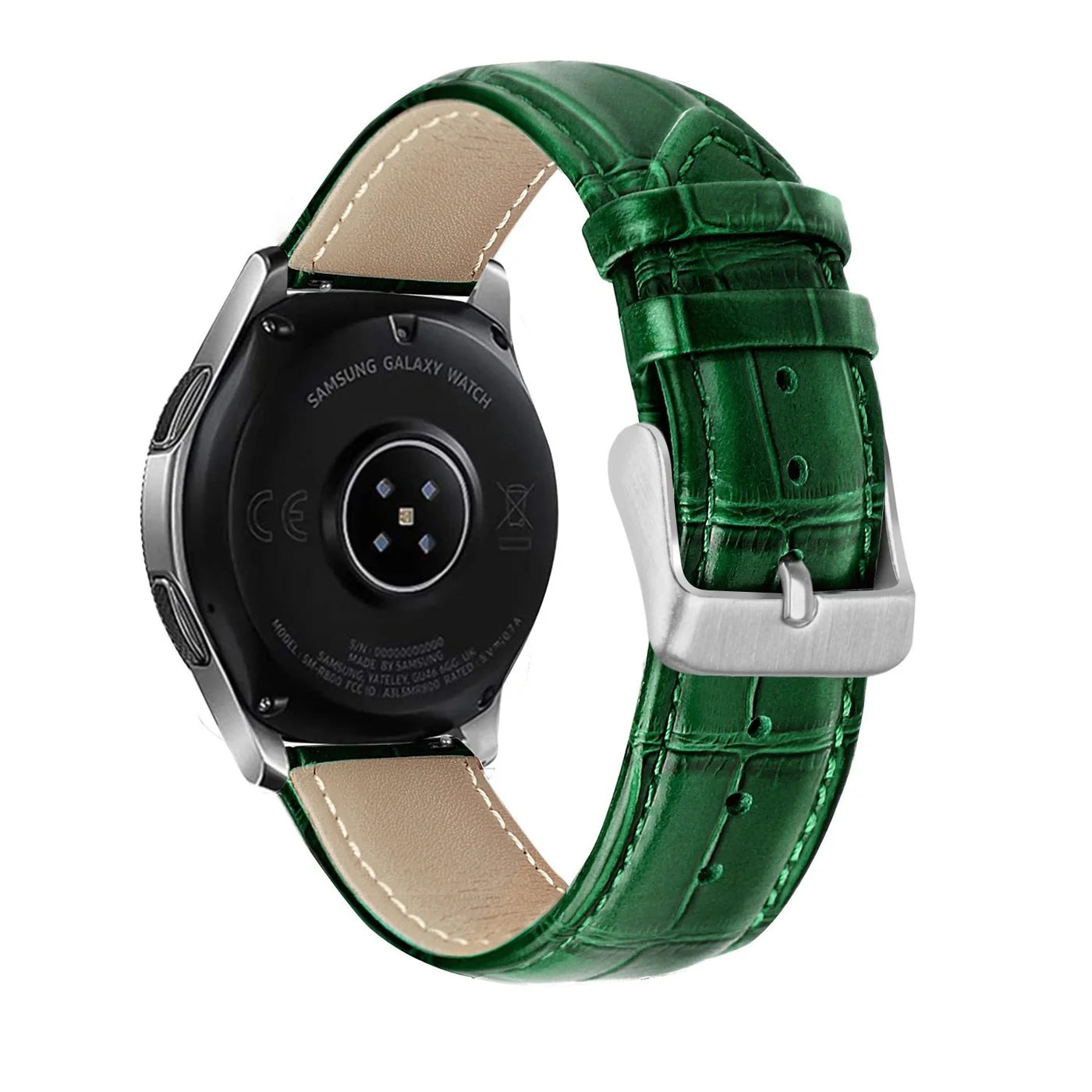 Bracelet cuir crocodile granulé Amazfit Bip U (Pro) (vert)