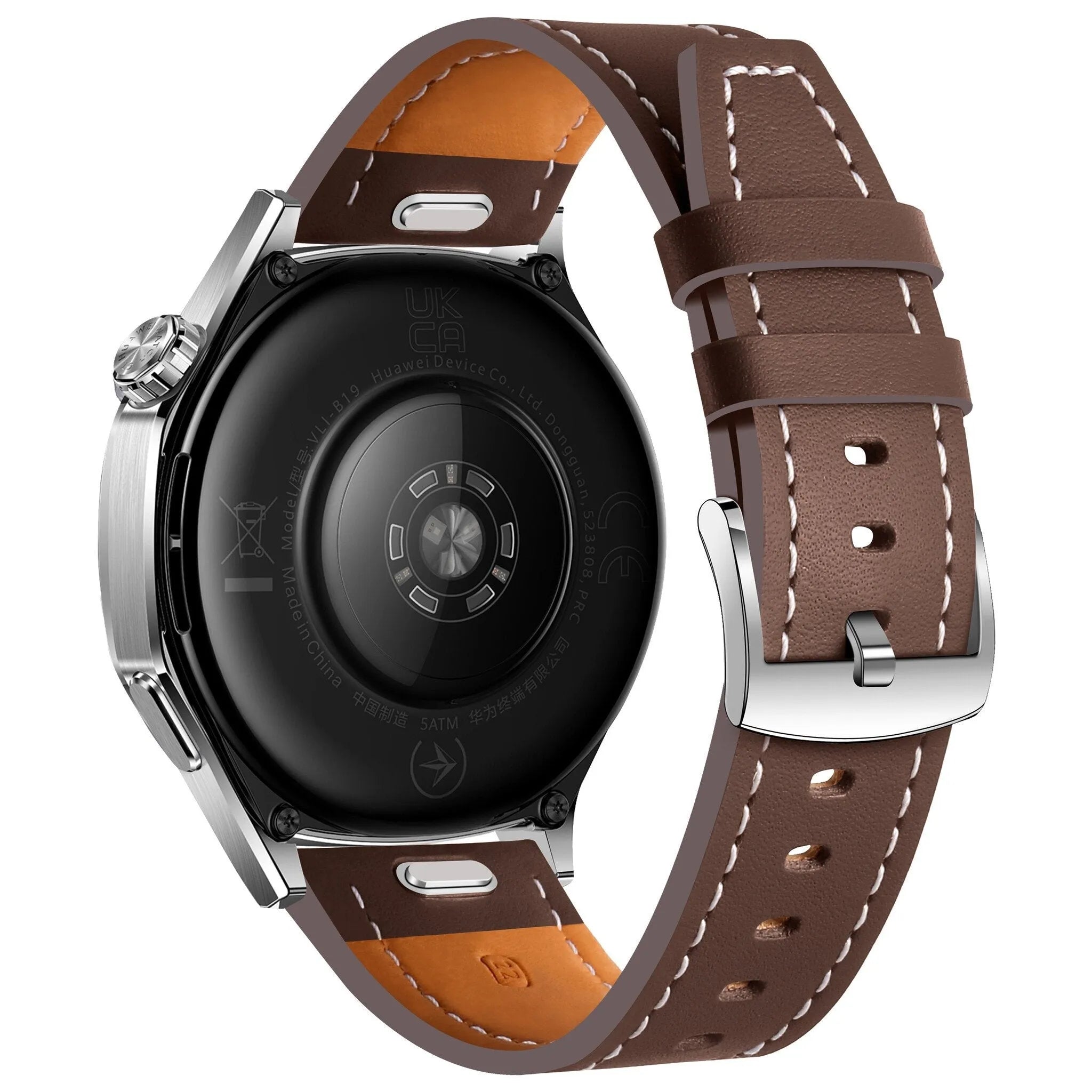 Suunto Race (S) 'One Push' Leather Strap (Dark Brown)