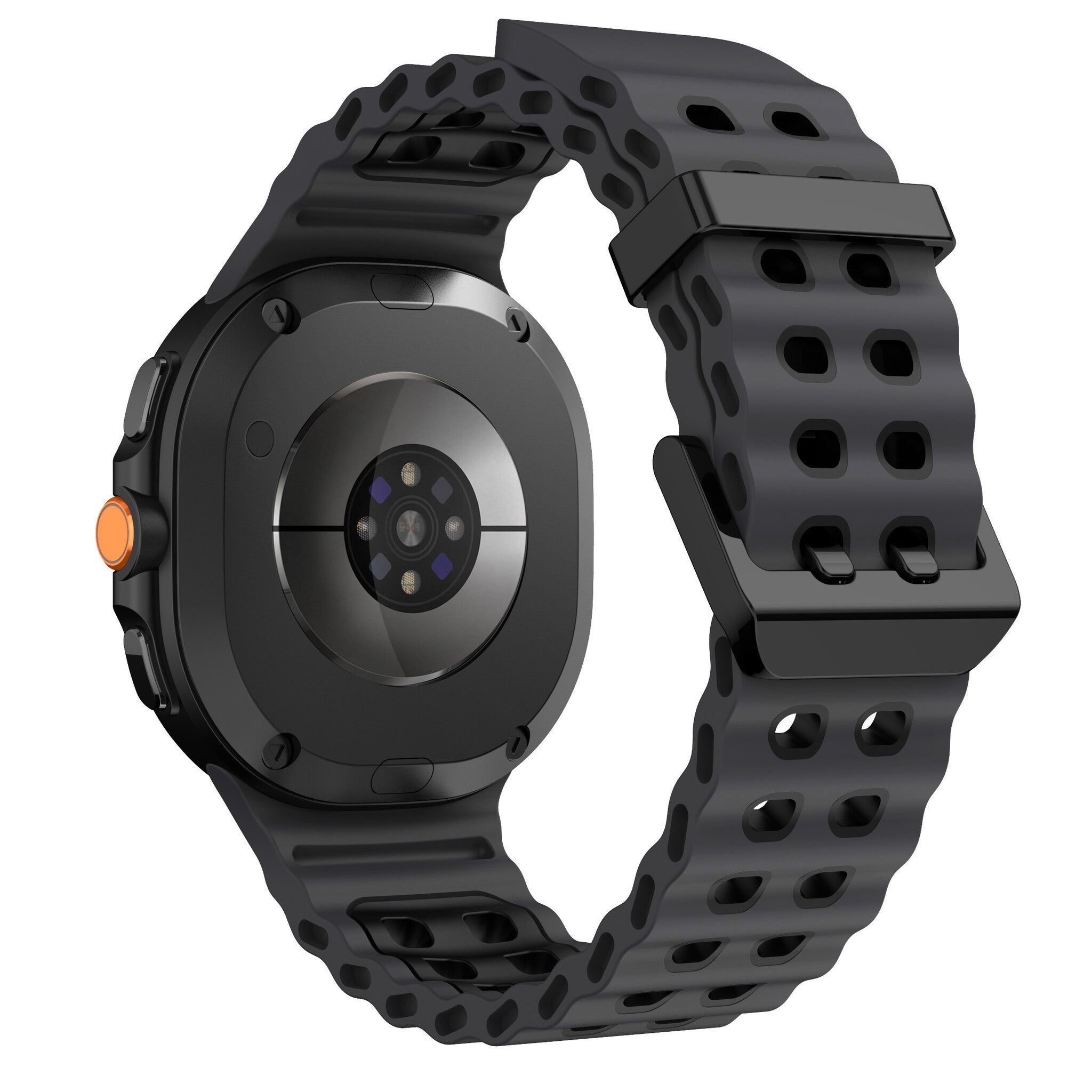 Bracelet Ocean Samsung Galaxy Watch 9 - 44mm (gris foncé/noir)