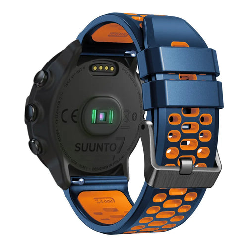 Bracelet sport avec boucle Coros Apex 4 - 46mm (bleu/orange)