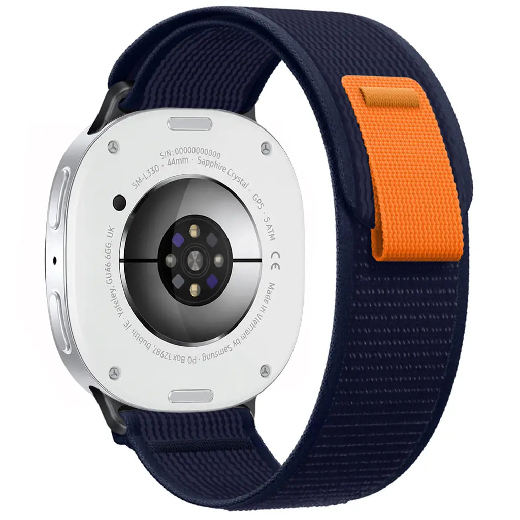 Bracelet nylon trail Samsung Galaxy Watch 8 - 44mm (bleu foncé)