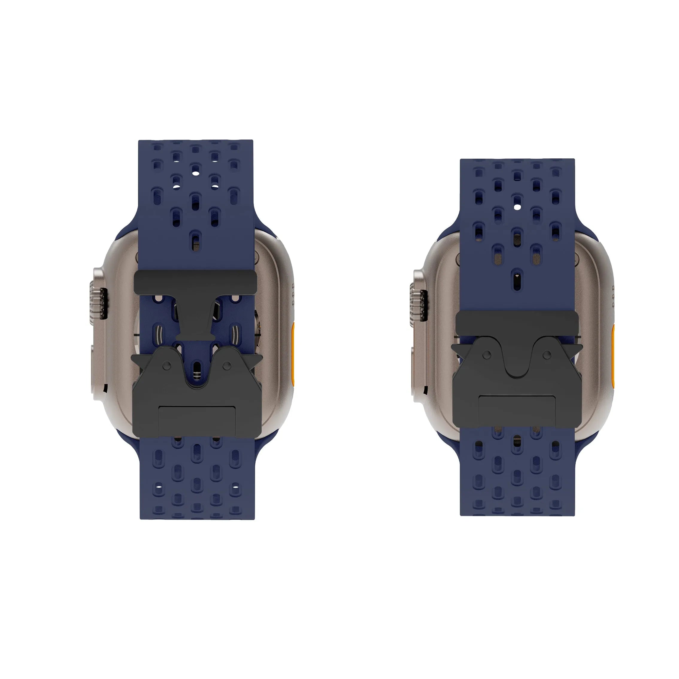 Bracelet silicone air avec P-buckle pour Apple Watch (bleu foncé)