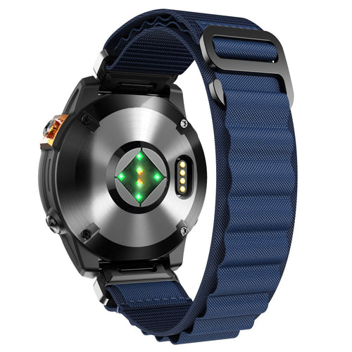 Bracelet Alpine nylon Garmin Instinct (bleu foncé)