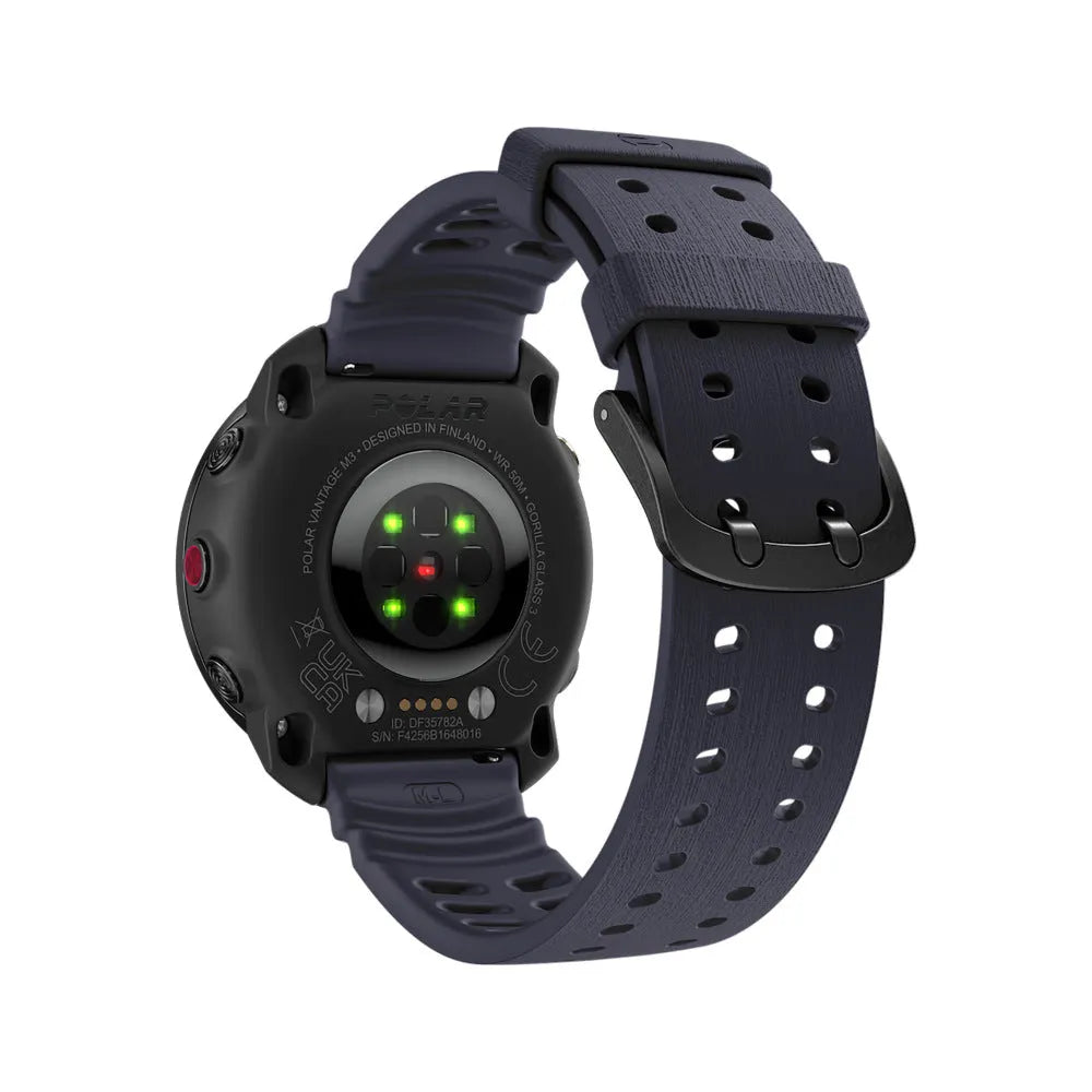 Bracelet silicone grain Polar Grit X2 Pro (bleu foncé)