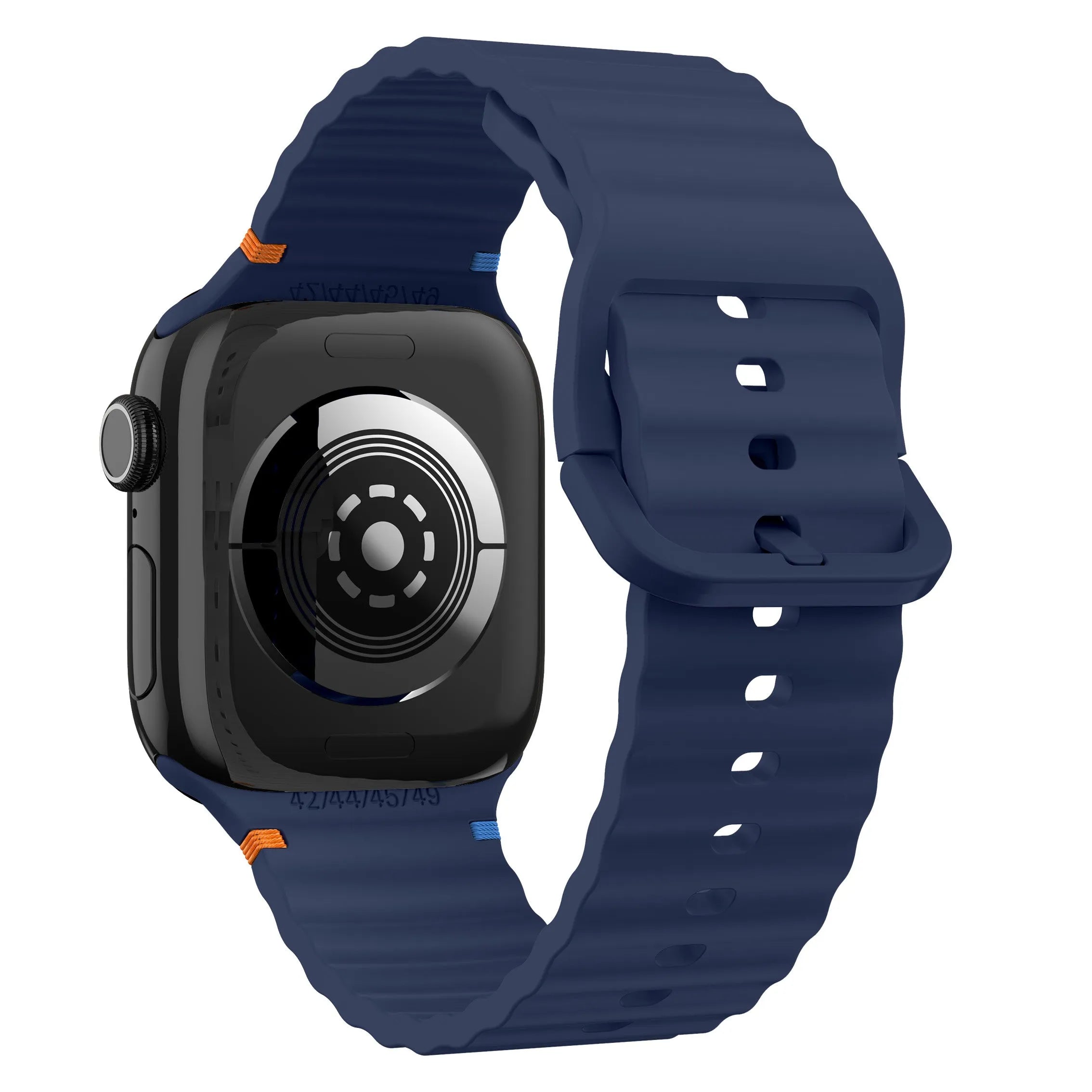 Bracelet Silicone Wave Apple Watch (bleu foncé)