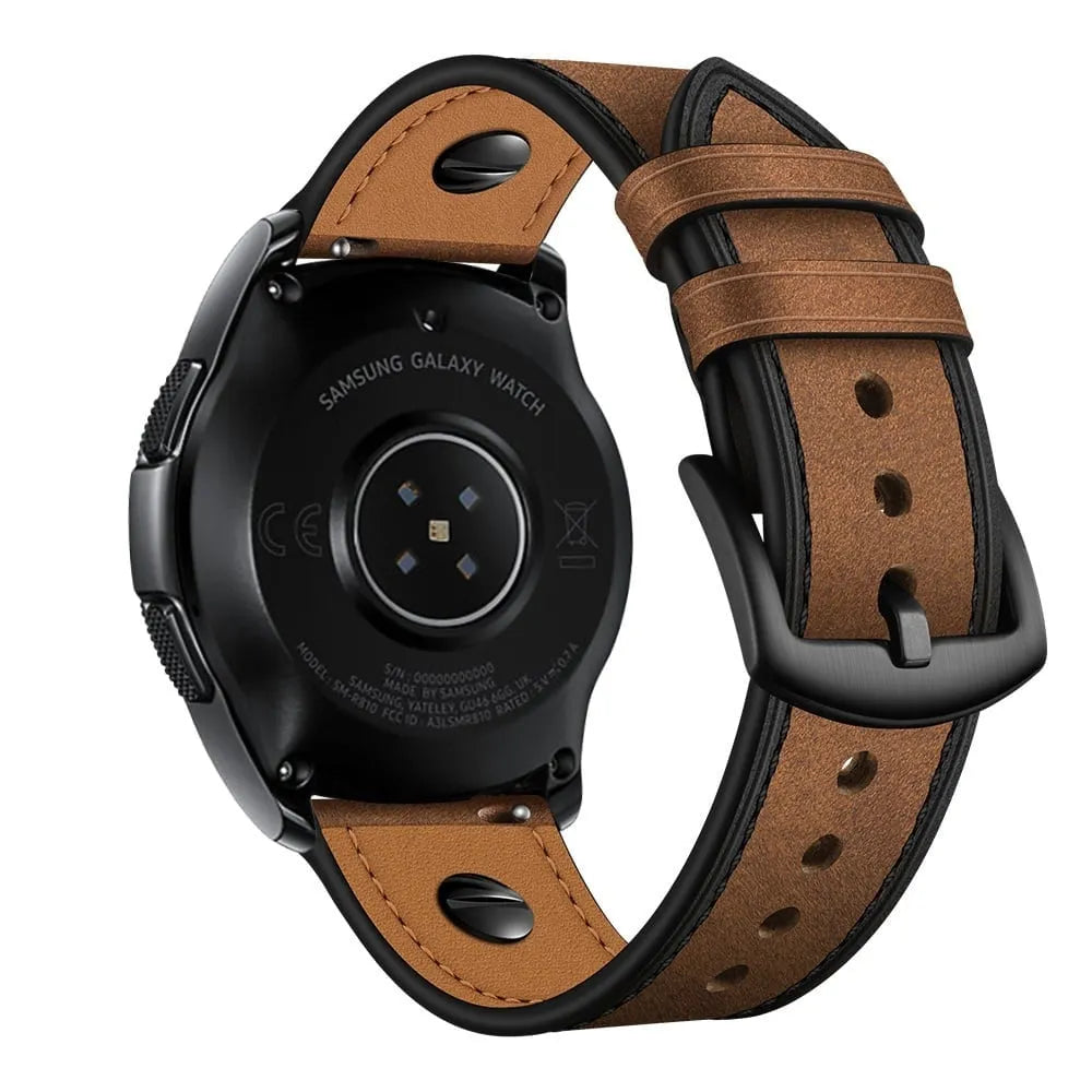 Bracelet cuir avec vis Suunto Race (S) (marron foncé)