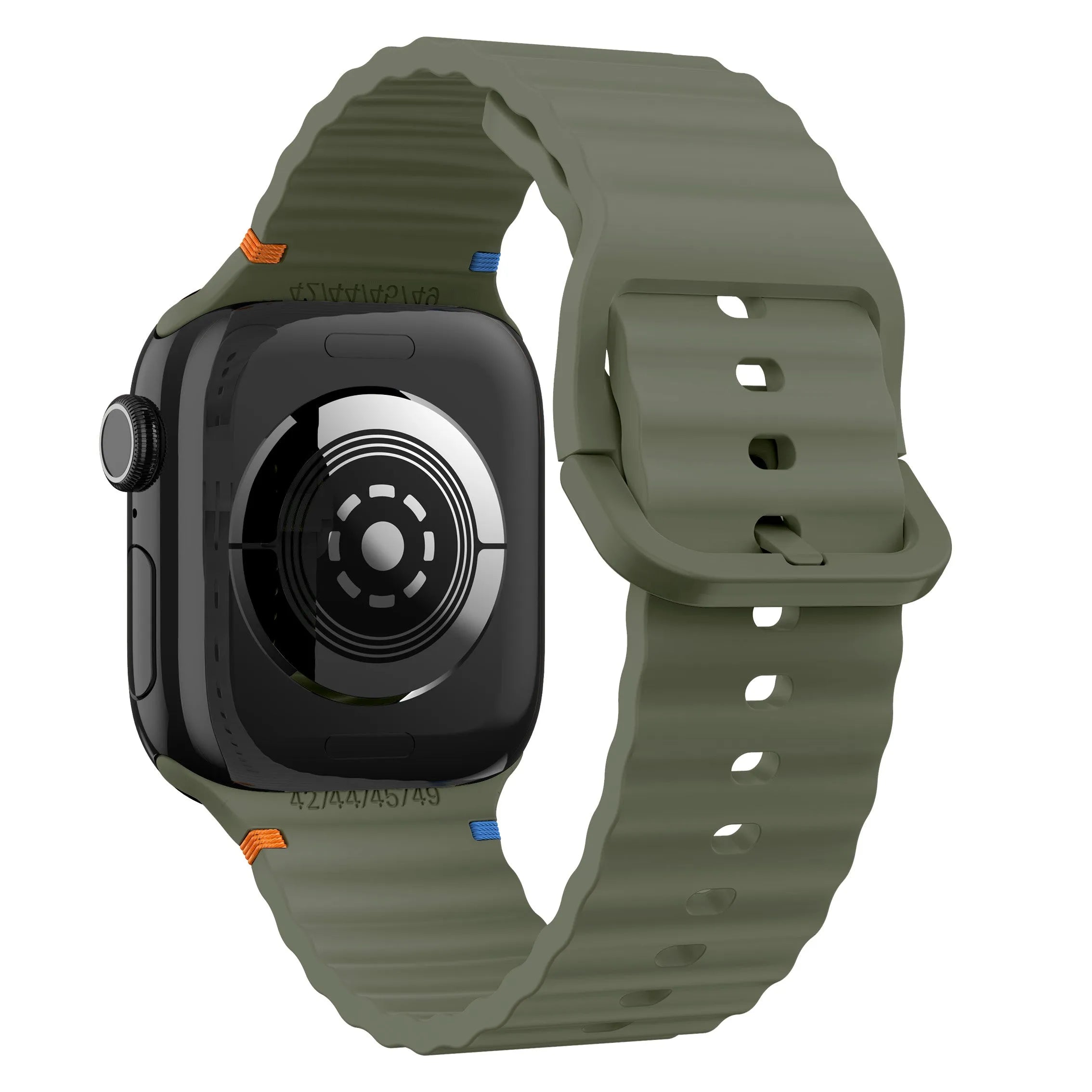 Bracelet Silicone Wave Apple Watch (vert foncé)