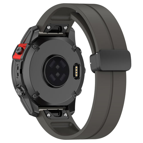 Garmin Fenix 9 - 51mm D-Buckle Silicone Strap (Dark Grey)