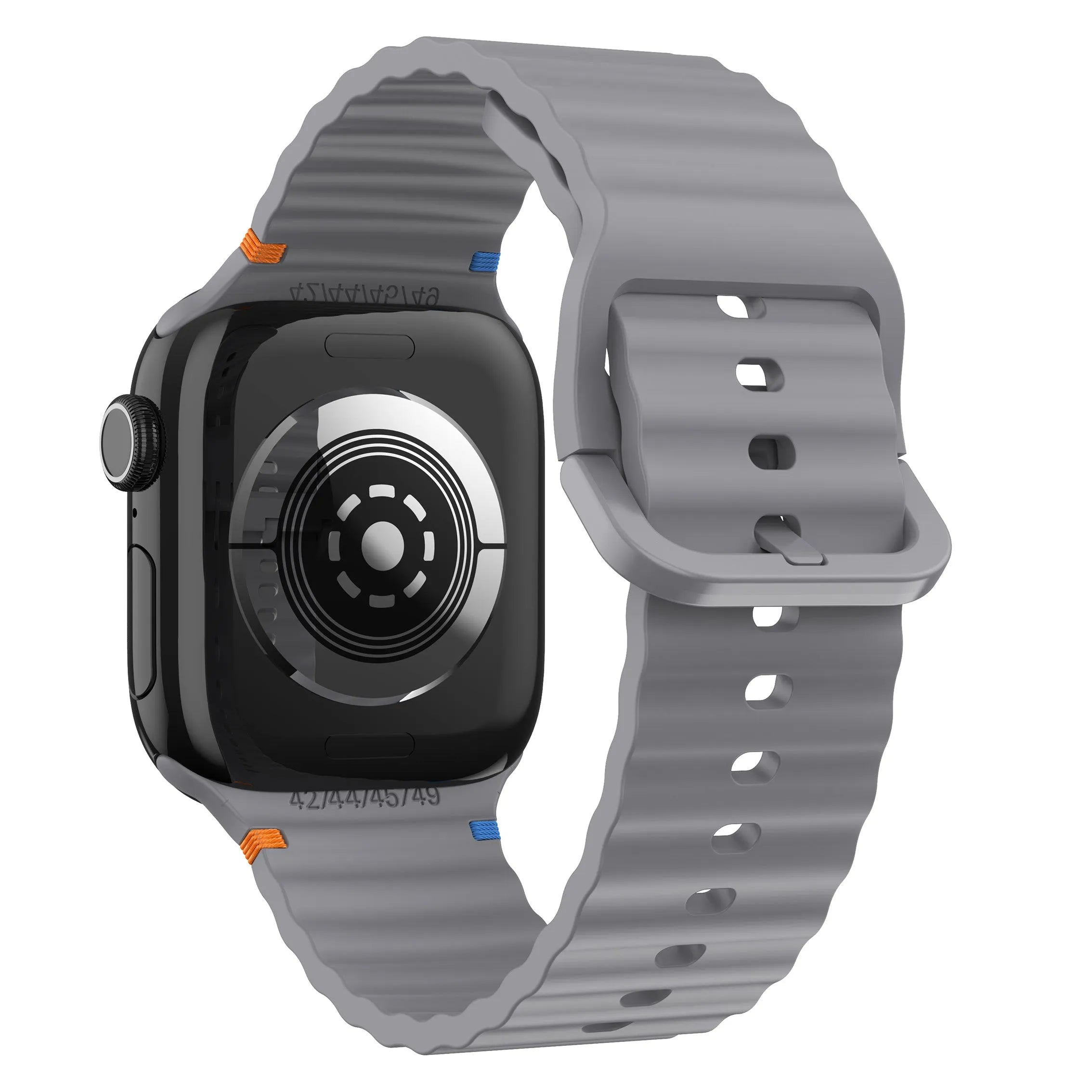 Bracelet Silicone Wave Apple Watch (gris foncé)