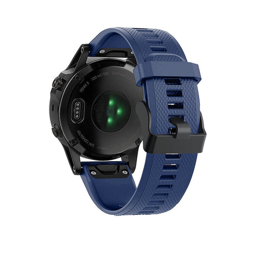 Garmin Quatix 8 - 47mm Silicone Strap (Dark Blue)