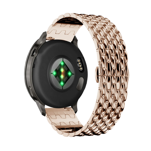 Bandz Bracelet acier 'Dragon' Garmin Approach J1 (or rose)