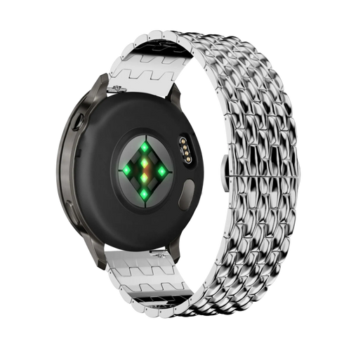 Bandz Bracelet acier 'Dragon' Garmin Bounce 2 (argent)