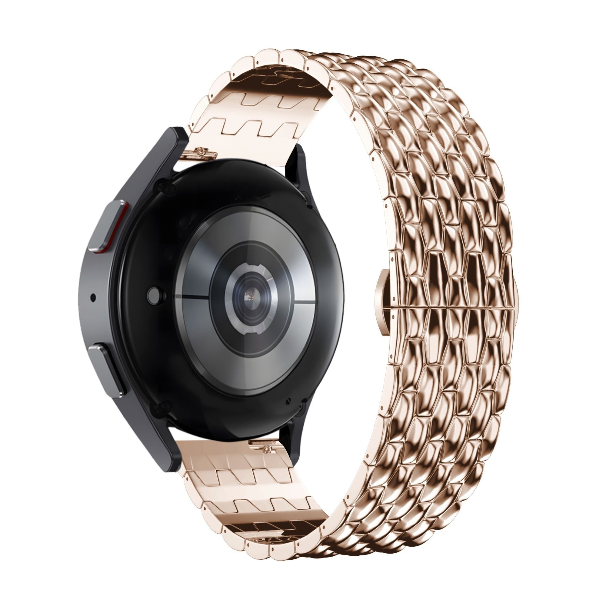Bandz Bracelet acier 'Dragon' Garmin Vivoactive 6 (rose or)