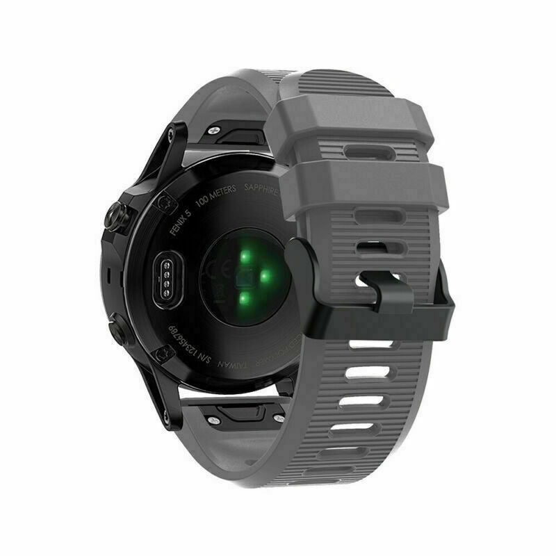 Bracelet silicone Garmin Fenix 8 Pro - 51mm (gris)