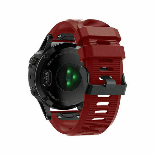 Garmin Quatix 8 - 51mm Silicone Strap (Red)
