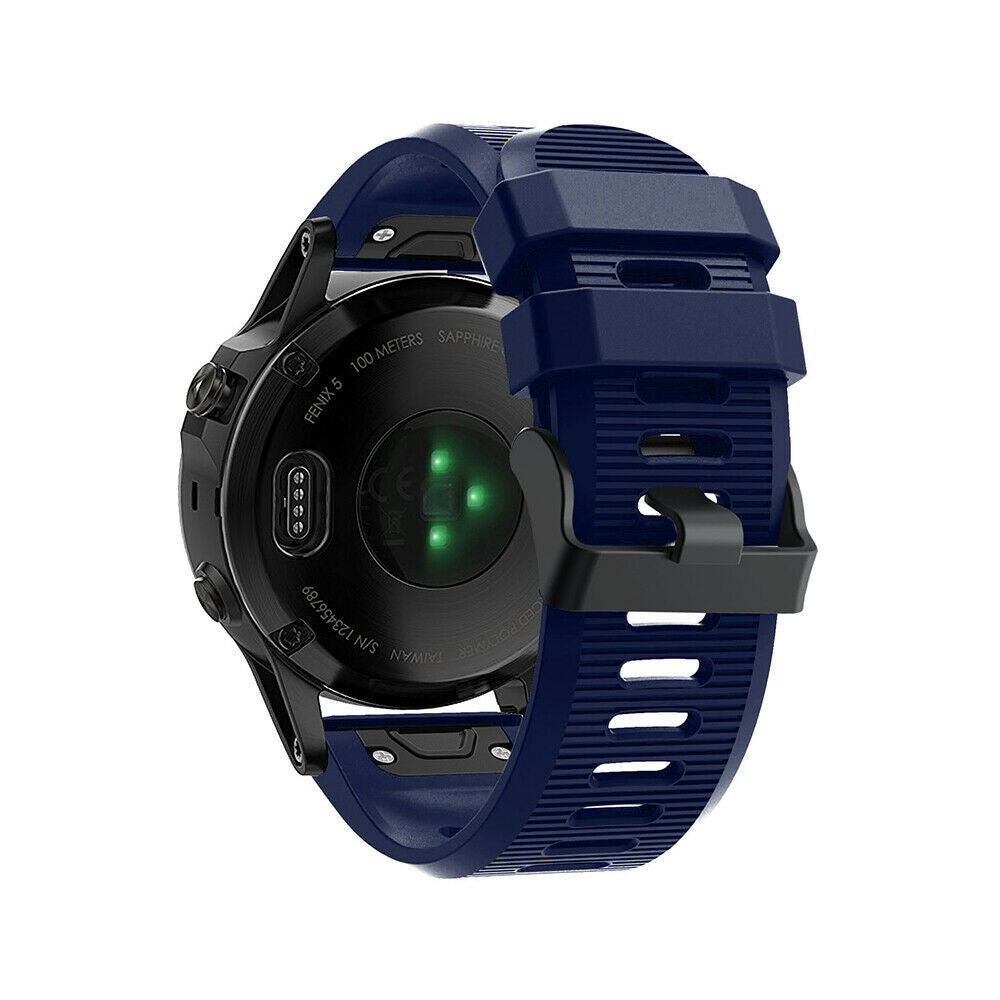 Garmin Quatix 8 - 51mm Silicone Strap (Dark Blue)