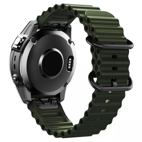 Garmin Quatix 8 - 51mm Ocean Strap (Army Green)
