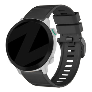 Bandz Bracelet silicone avec boucle Garmin Approach S62 (noir)