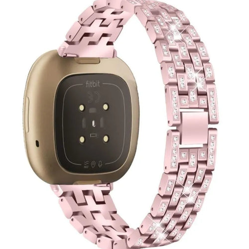 Diamond Steel Strap, on a watch, 3/4 rear view