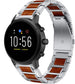 Bracelet bois/acier Fossil Gen 5 (argent)