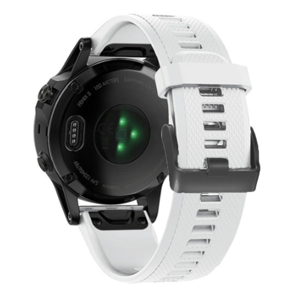Bracelet silicone Garmin Fenix 8 Pro - 47mm (blanc)