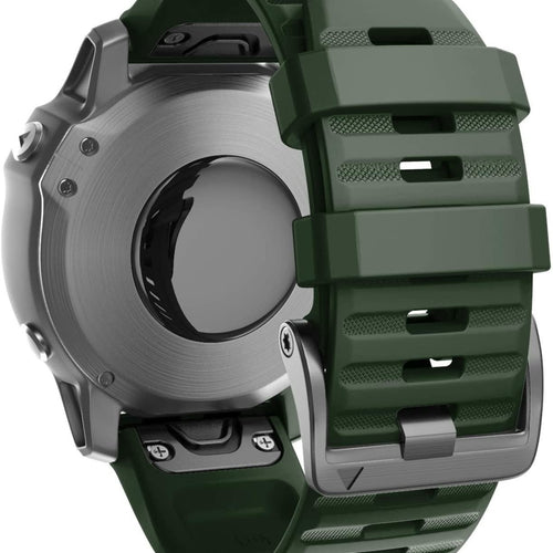 Bracelet silicone Garmin Tactix 7 Pro (vert foncé)