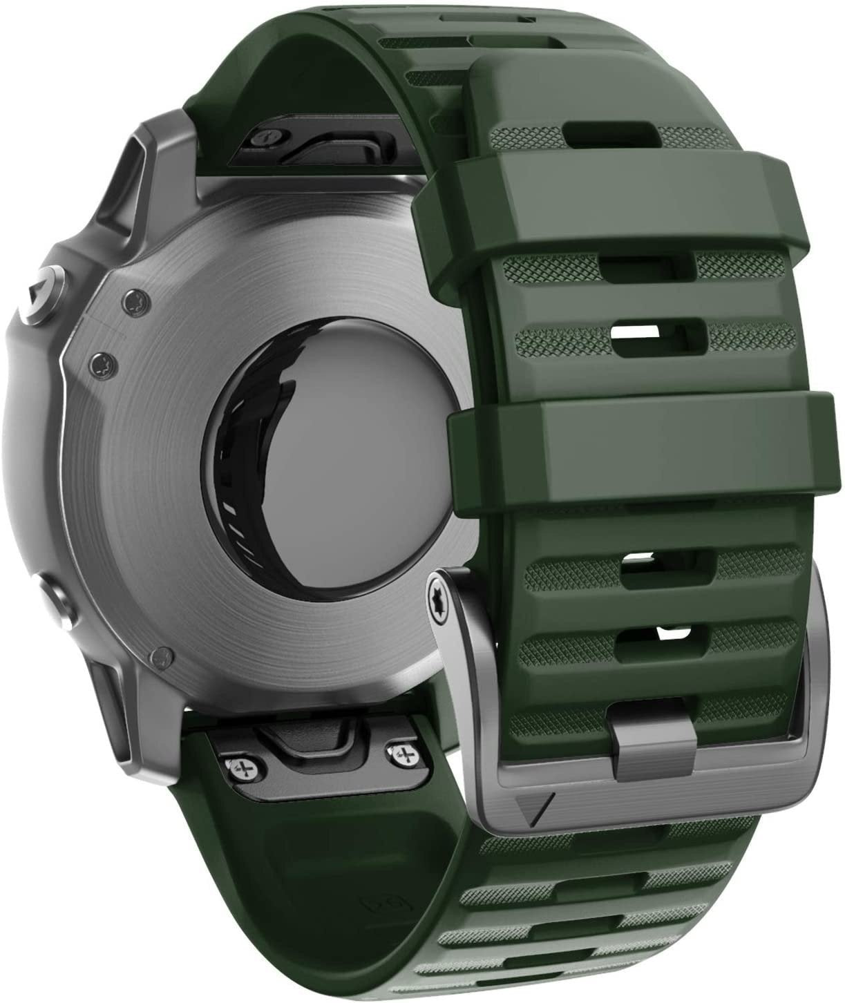 Bracelet silicone Garmin Tactix 7 Pro (vert foncé)