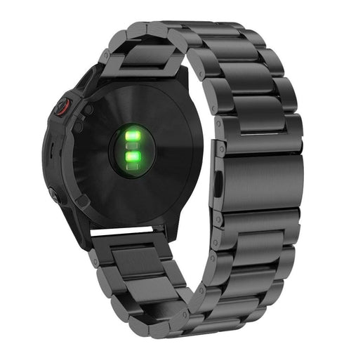 Bracelet acier Garmin Tactix 8 - 51mm (noir)