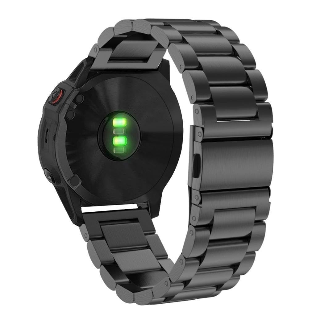 Bracelet acier Garmin Tactix 8 - 51mm (noir)