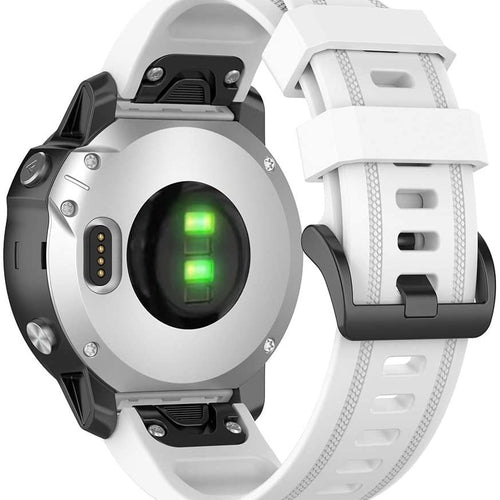 Bracelet silicone Garmin Descent Mk3(i) - 43mm (blanc)