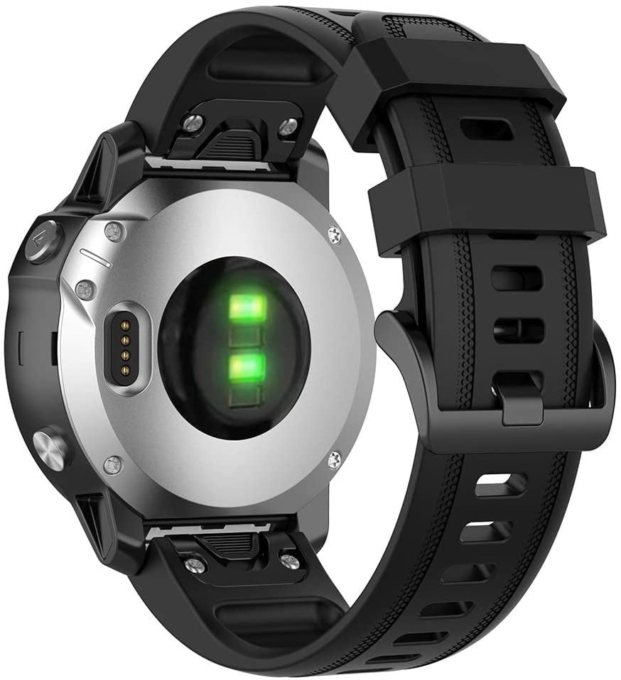 Bracelet silicone Garmin Descent Mk3(i) - 43mm (noir)