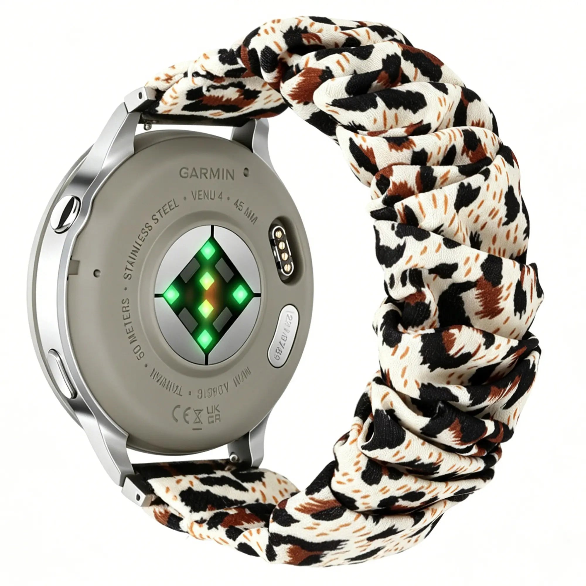 Garmin Forerunner 165 Scrunchie Strap (Leopard)