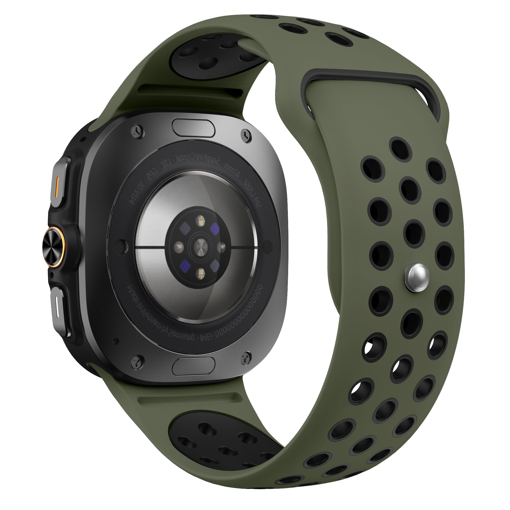 Bracelet sport Samsung Galaxy Watch Ultra (vert militaire/noir)