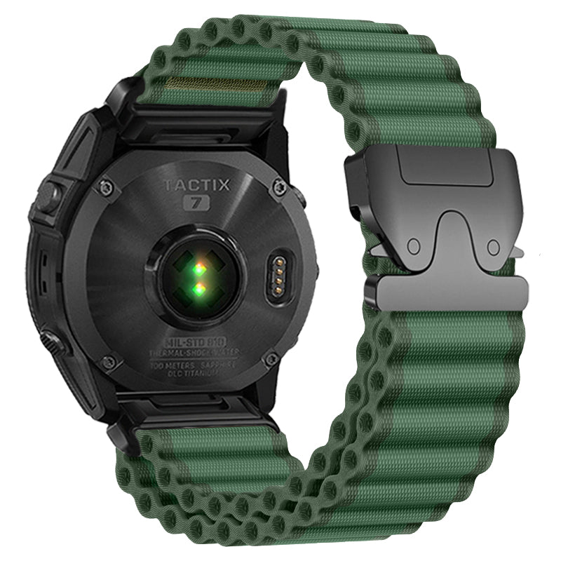 Garmin Fenix 7x Outdoor Nylon Strap (Green)