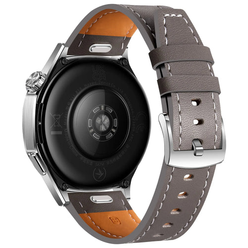 Amazfit GTR 3 (Pro) 'One Push' Leather Strap (Grey)