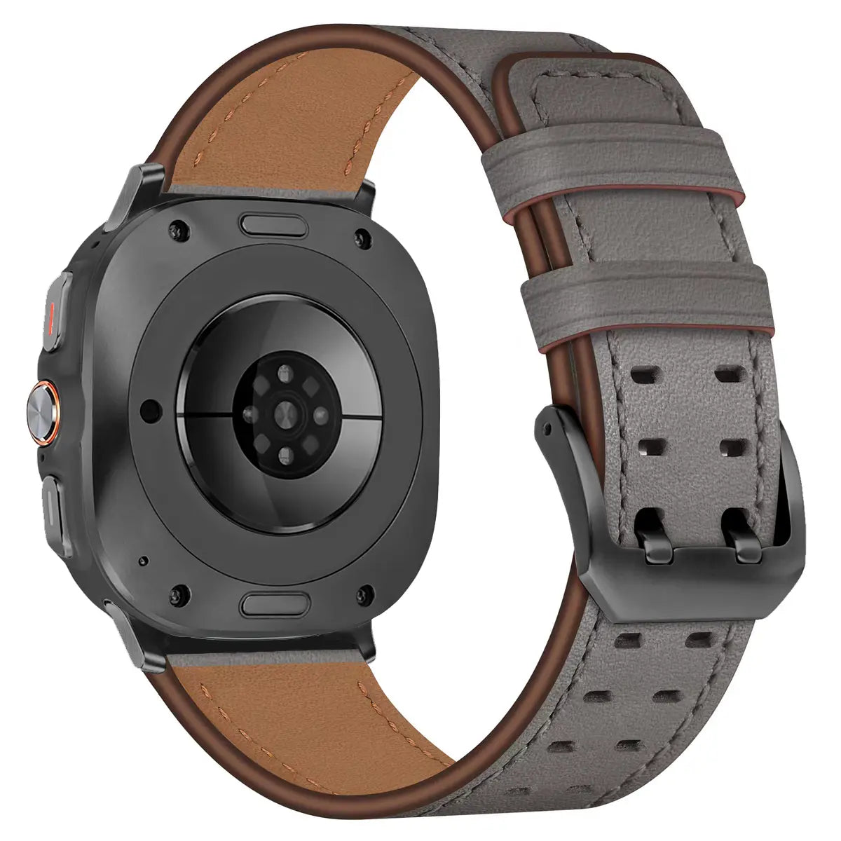 Bracelet cuir à double épingle Samsung Galaxy Watch Ultra 2 (gris)