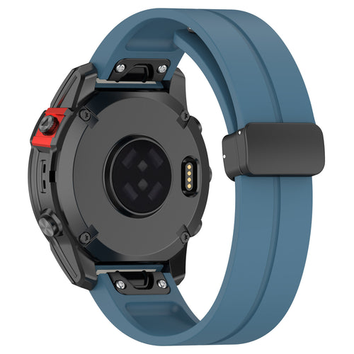 Garmin Instinct D-Buckle Silicone Strap (Grey-Blue)