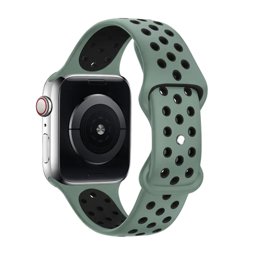 Bracelet sport Apple Watch (cyan/noir)