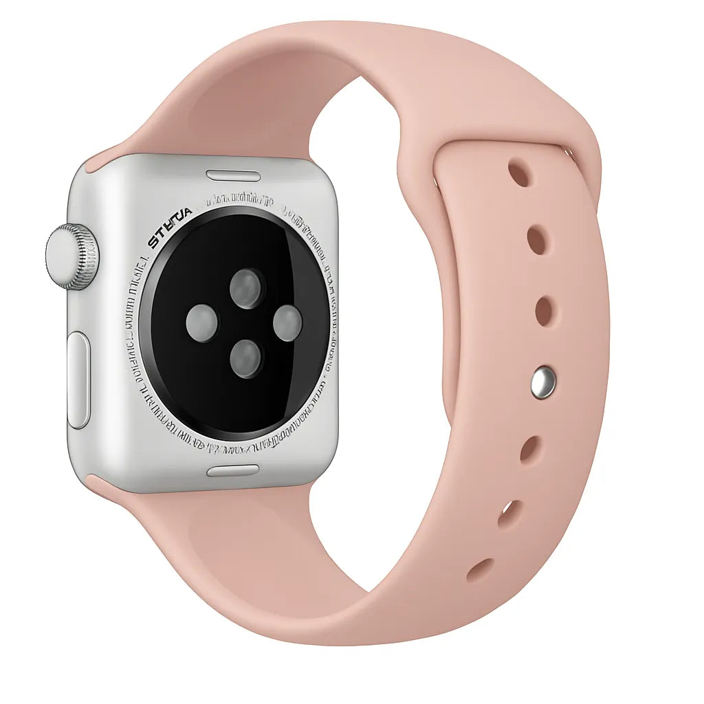 Bracelet silicone Apple Watch (rose)