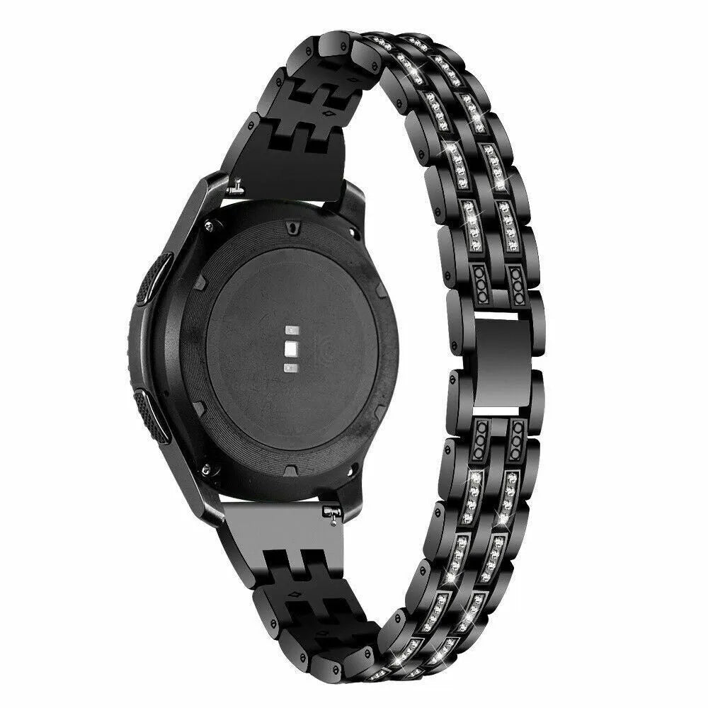 Diamond Steel Strap, on a watch, 3/4 rear view