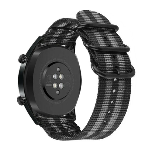 Coros Apex 46mm Nylon Buckle Strap (Black/Grey)