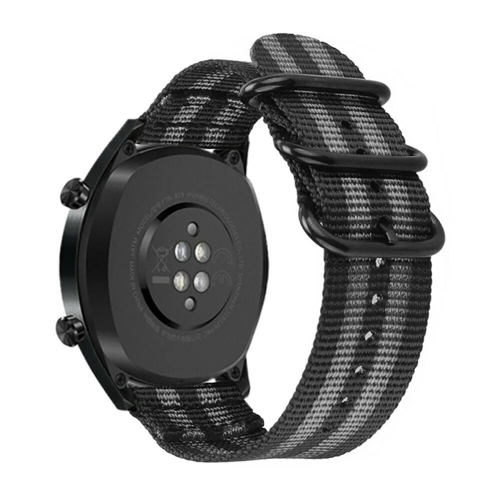 Coros Apex 46mm Nylon Buckle Strap (Black/Grey)