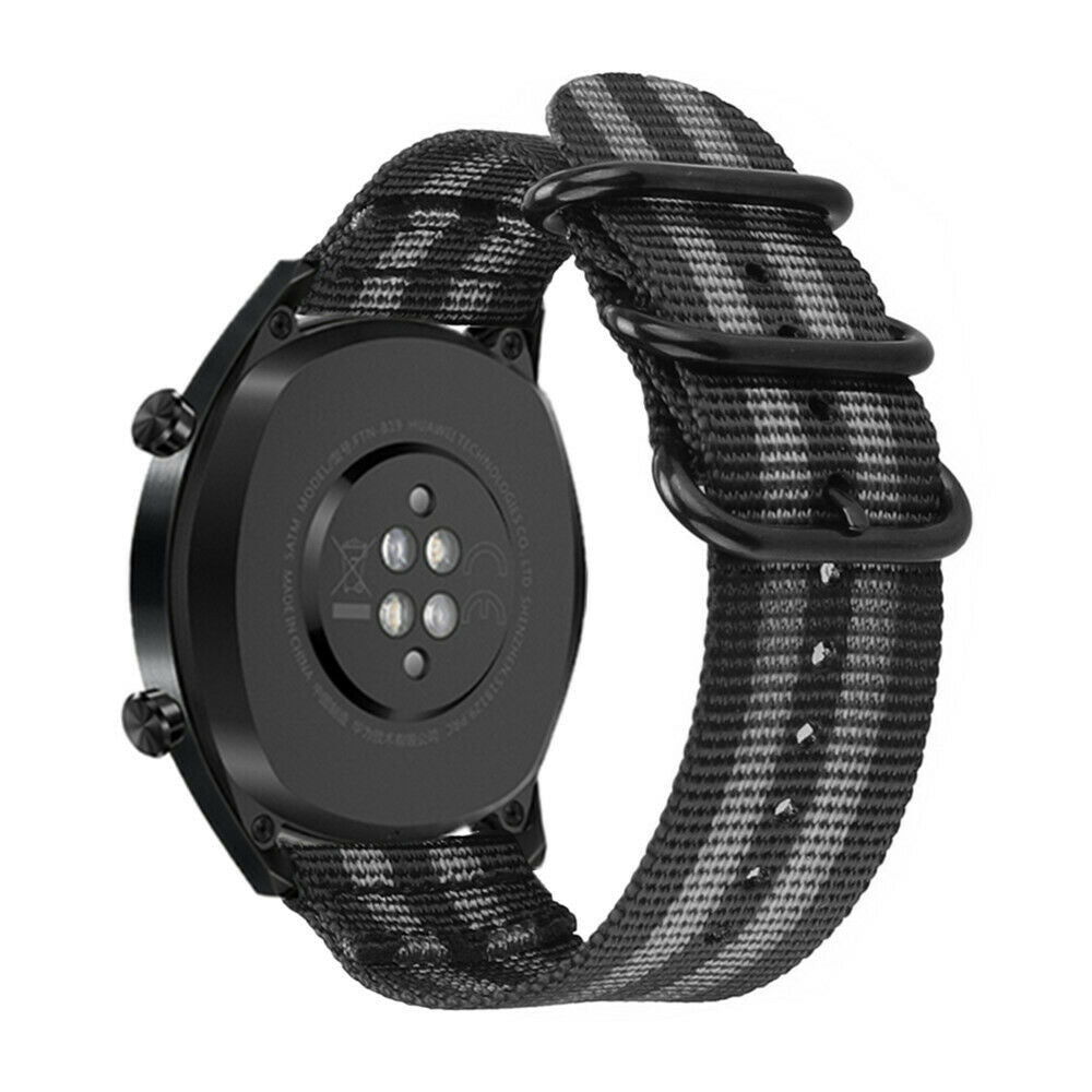 Bracelet nylon avec boucle Huawei Watch Ultimate 2 (noir/gris)