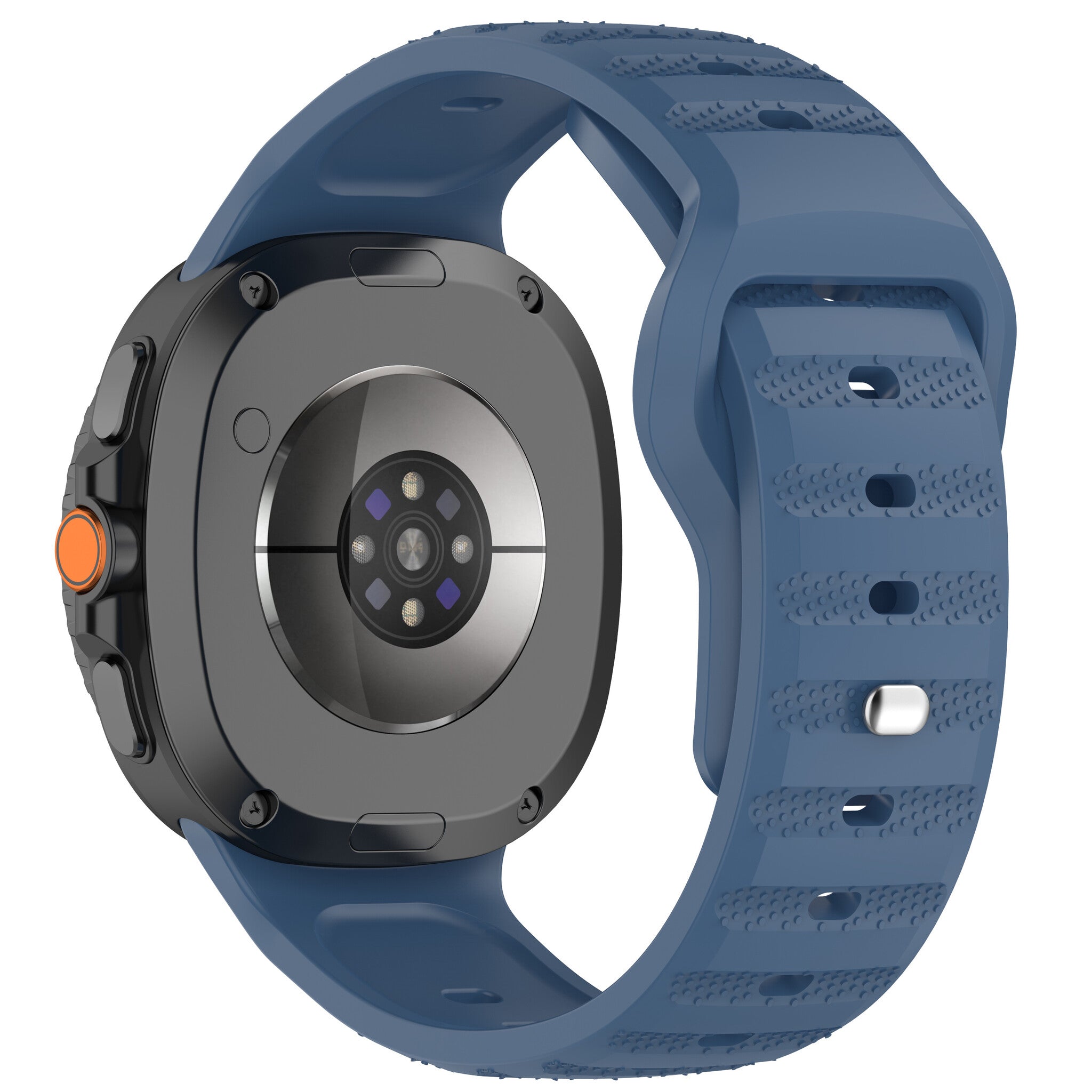 Bracelet silicone Outdoor Samsung Galaxy Watch 9 - 44mm (grisbleu)