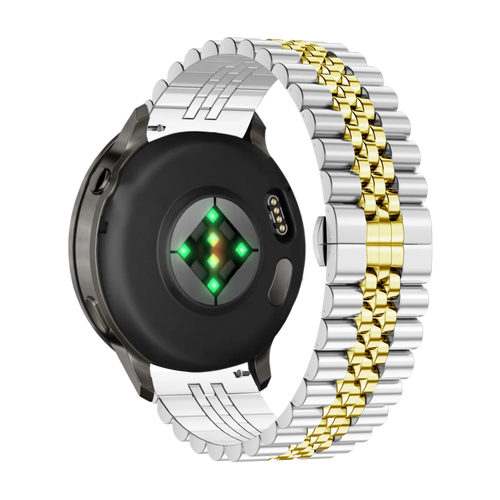 Bandz Bracelet acier 'Jubilee' Garmin Venu 3s (argent/or)