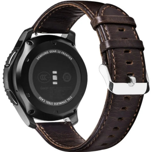 Bracelet cuir Gard Pro Health Smartwatch 2+ (marron foncé)