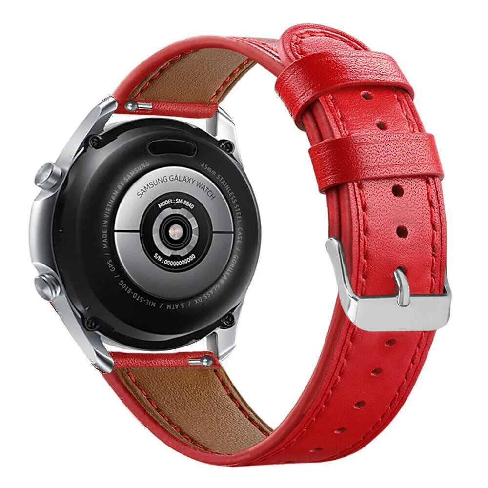 Bracelet cuir moderne Coros Pace 3 (rouge)