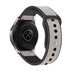 Bracelet montre cuir hybride 22mm -  universal (blanc)