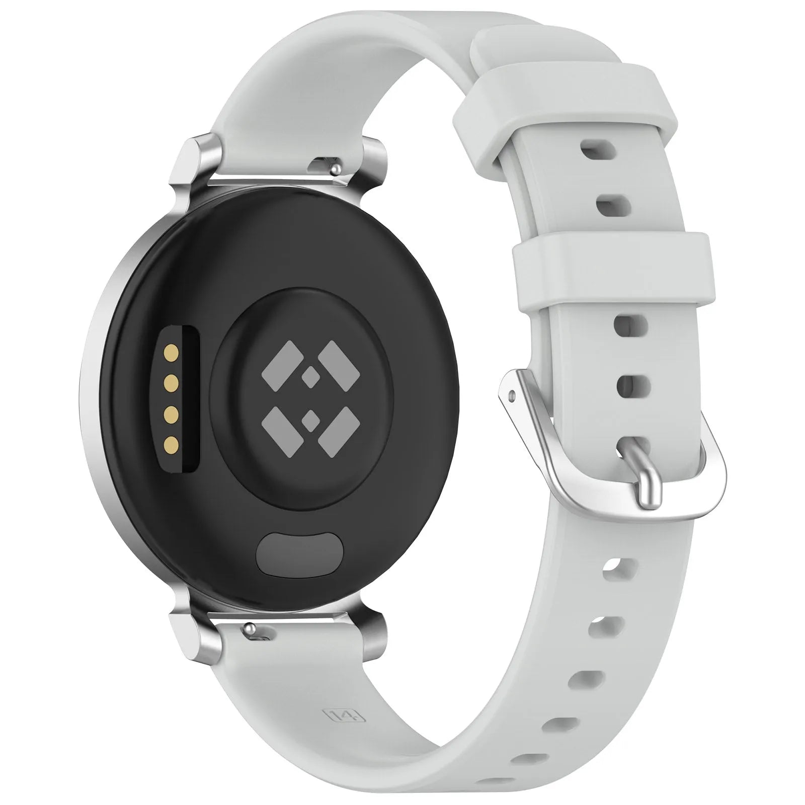 Bracelet silicone classique Pebble Round 2 - 14mm (gris clair)