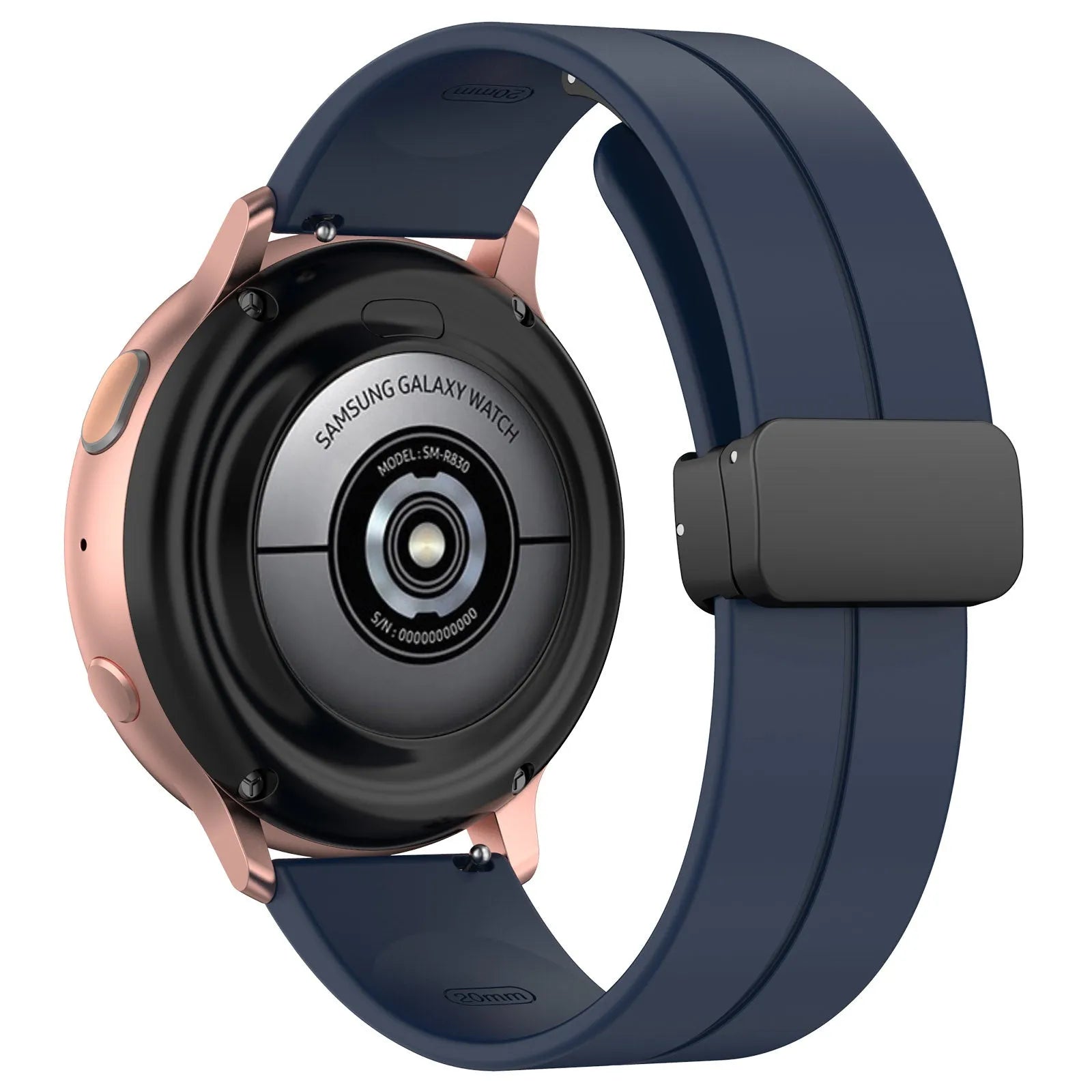 Bracelet silicone avec boucle Amazfit Bip U (Pro) (bleu foncé)